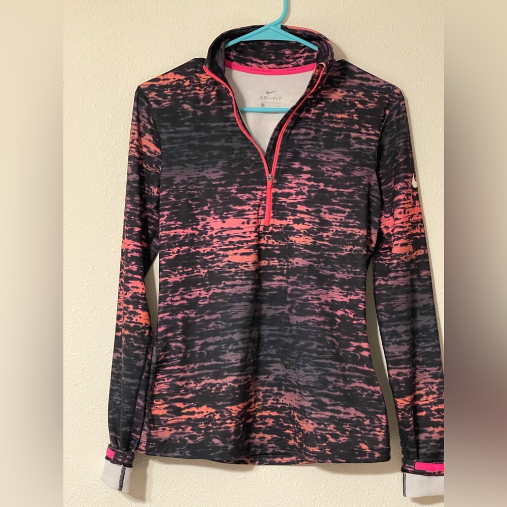 Nike Pro Warm Half Zip Women's Training Running Shirt Size Small